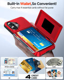 LeYi for iPhone-17- Wallet Case: Card Holder Cover Funda para Military Grade Heavy Duty Protective Women Phone17 case