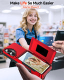 LeYi for iPhone-17- Wallet Case: Card Holder Cover Funda para Military Grade Heavy Duty Protective Women Phone17 case