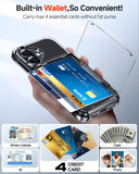 LeYi for iPhone-17- Wallet Case: Card Holder Cover Funda para Military Grade Heavy Duty Protective Women Phone17 case