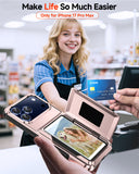 LeYi for iPhone-17-Pro Wallet Case: Card Holder Cover Funda para Military Grade Heavy Duty Protective Women Phone17 Pro case