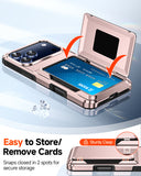 LeYi for iPhone-17-Pro Wallet Case: Card Holder Cover Funda para Military Grade Heavy Duty Protective Women Phone17 Pro case