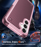 LeYi for Galaxy S23-FE-5G Phone Case, with Screen Protector for Women, Dual Layer Protective Hard PC Back & Soft Bumper Resilient Shock Absorb Case for Samsung S23 FE Case