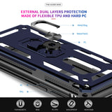 LeYi for Samsung Galaxy S9 Phone Case, Samsung S9 Phone Case with Screen Protector Replacement, Military-Grade Shockproof Magnetic Ring Stand Cell Android Case Cover