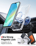 LeYi for Samsung Galaxy A16 5G Phone Case: [Mag-Safe Fit] with Screen Protector & Raised Camera Guard, Matte Translucent Slim Translucent Soft-Touch Protective para Samsung A16 5G Case