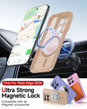 LeYi for Moto Edge 2026 Case: Compatible with Mag-Safe, Military-Grade Matte Translucent Soft-Touch Skin Funda para moto edge 2026