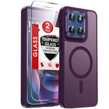 LeYi for Moto G-Stylus-2025 Case: Motorola G Stylus 2025 Case [Mag-Safe Fit] with 2X Screen Protector, Raised Camera Guard Matte Translucent Slim Translucent para Moto G Stylus 2025 Phone Case
