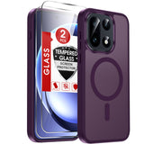 LeYi for OnePlus-15 Case: OnePlus 15 Screen Protector [2 Packs] with One Plus 15 Case, [Mag-Safe Fit] Matte Translucent Soft & Full Body Shockproof Funda para One Plus15 Unlocked Accessories
