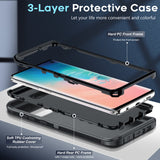 LeYi for Samsung-Galaxy-S10-Plus Case, SAM S10 Plus Case 3 in 1 Rugged Shockproof Android Cover Funda S10Plus