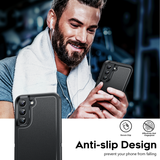 LeYi for Samsung Galaxy S22-5G Case, Samsung Galaxy S22 Case 3 in 1 Rugged Shockproof Android Cover para S22