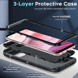 LeYi for Samsung-Galaxy-S8-Plus Case, Samsung Galaxy S8 Plus Case 3 in 1 Rugged Shockproof Android Cover Funda S8Plus