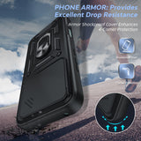 LeYi for Honor 400 Lite 5G Case: Honour 400 Lite Case with Tempered Glass Screen Protector, [Military-Grade] Shockproof Kickstand Phone Cover