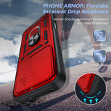 LeYi for Honor 400 Lite 5G Case: Honour 400 Lite Case with Tempered Glass Screen Protector, [Military-Grade] Shockproof Kickstand Phone Cover