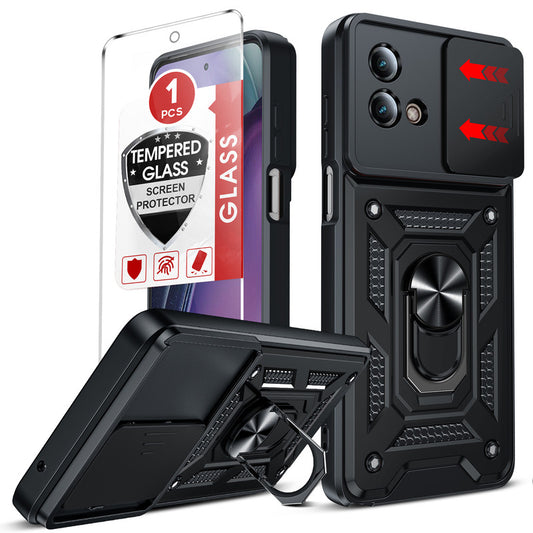 LeYi for Moto G Stylus 5G 2023 Case: Motorola G Stylus 5G 2023 Case with Tempered Glass Screen Protector, [Military-Grade] Shockproof Kickstand Funda para G Stylus 5G 2023