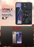 LeYi for Moto G Stylus 5G 2023 Case: Motorola G Stylus 5G 2023 Case with Tempered Glass Screen Protector, [Military-Grade] Shockproof Kickstand Funda para G Stylus 5G 2023