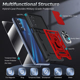 LeYi for Motorola Edge-5G UW 2021 Case: Motorola-Edge-2021-Case with Slide Camera Cover and Screen Protector, Heavy Duty Armor Cell Mobile Phone Cover