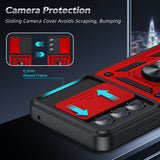 LeYi for Motorola Edge-5G UW 2021 Case: Motorola-Edge-2021-Case with Slide Camera Cover and Screen Protector, Heavy Duty Armor Cell Mobile Phone Cover