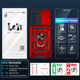 LeYi for Motorola Edge-5G UW 2021 Case: Motorola-Edge-2021-Case with Slide Camera Cover and Screen Protector, Heavy Duty Armor Cell Mobile Phone Cover