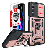 LeYi for Motorola Edge-5G UW 2021 Case: Motorola-Edge-2021-Case with Slide Camera Cover and Screen Protector, Heavy Duty Armor Cell Mobile Phone Cover