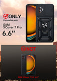 LeYi for Samsung Galaxy XCover 7 Pro Case: Galaxy XCover 7 Pro Case with Tempered Glass Screen Protector, [Military-Grade] Shockproof Kickstand Funda para XCover 7 Pro