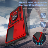 LeYi for Samsung-Galaxy-A51-4G Case: with Slide Camera Cover Screen Protector, Military-Grade Shockproof Protective Magnetic Ring Stand
