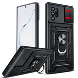 LeYi for Samsung-Galaxy-Note-10-Plus Case: with Slide Camera Cover, Military-Grade Shockproof Protective Magnetic Ring Stand