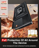 LeYi for Samsung-Galaxy-Note-10-Plus Case: with Slide Camera Cover, Military-Grade Shockproof Protective Magnetic Ring Stand