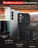 LeYi for Samsung Galaxy S25 FE Case:Samsung Galaxy S25 FE Case with Tempered Glass Screen Protector, [Military-Grade] Shockproof Kickstand Funda para