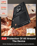 LeYi for Samsung Galaxy S25 FE Case:Samsung Galaxy S25 FE Case with Tempered Glass Screen Protector, [Military-Grade] Shockproof Kickstand Funda para