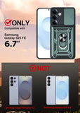 LeYi for Samsung Galaxy S25 FE Case:Samsung Galaxy S25 FE Case with Tempered Glass Screen Protector, [Military-Grade] Shockproof Kickstand Funda para