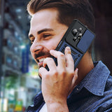 LeYi for TCL 50 XL-5G Case: with Slide Camera Cover + Tempered Glass Screen Protector, Heavy Duty Rugged Mobile Phone Case Cover Funda para with Magnetic Rotatable Ring Kickstand for TCL 50 XL
