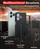 LeYi for Honor X5C/X5C Plus Case: Honour X5C/X5C Plus Case with Tempered Glass Screen Protector, [Military-Grade] Shockproof Kickstand Phone Cover