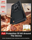 LeYi for Honor X5C/X5C Plus Case: Honour X5C/X5C Plus Case with Tempered Glass Screen Protector, [Military-Grade] Shockproof Kickstand Phone Cover