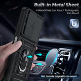LeYi for Honor X6b 4G Case:Honour X6b 4G Case with Tempered Glass Screen Protector, [Military-Grade] Shockproof Kickstand Phone Cover