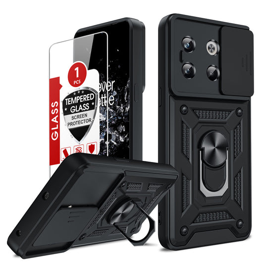 LeYi for OnePlus 10T 5G Case: OnePlus 10T Case with Tempered Glass Screen Protector, [Military-Grade] Shockproof Kickstand Funda para OnePlus 10T 5G