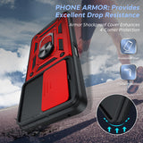 LeYi for OnePlus Nord-N30 5G Case: with Slide Camera Cover Screen Protector, Military-Grade Shockproof Protective Magnetic Ring Stand