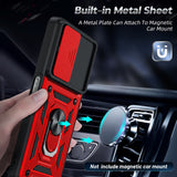 LeYi for OnePlus Nord-N30 5G Case: with Slide Camera Cover Screen Protector, Military-Grade Shockproof Protective Magnetic Ring Stand