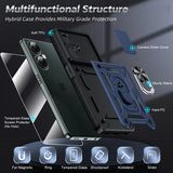 LeYi for OnePlus Nord-N30 5G Case: with Slide Camera Cover Screen Protector, Military-Grade Shockproof Protective Magnetic Ring Stand