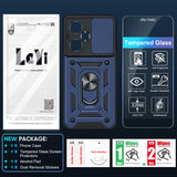 LeYi for OnePlus Nord-N30 5G Case: with Slide Camera Cover Screen Protector, Military-Grade Shockproof Protective Magnetic Ring Stand