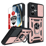 LeYi for OnePlus Nord-N30 5G Case: with Slide Camera Cover Screen Protector, Military-Grade Shockproof Protective Magnetic Ring Stand