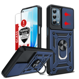 LeYi for Oneplus Nord N200 5G Case: Nord N200 5G Case with Tempered Glass Screen Protector, [Military-Grade] Shockproof Kickstand Funda para Oneplus Nord N200