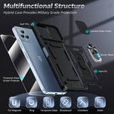 LeYi for T-Mobile Revvl 6/6X Case: Revvl 6/6X with Tempered Glass Screen Protector, [Military-Grade] Shockproof Kickstand Funda para T-Mobile Revvl 6/6X