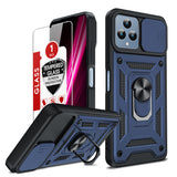 LeYi for T-Mobile Revvl 6/6X Case: Revvl 6/6X with Tempered Glass Screen Protector, [Military-Grade] Shockproof Kickstand Funda para T-Mobile Revvl 6/6X