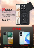 LeYi for Honor 400 Smart 5G Case: Honour 400 Smart Case with Tempered Glass Screen Protector, [Military-Grade] Shockproof Kickstand Phone Cover