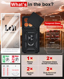 LeYi for Honor 400 Smart 5G Case: Honour 400 Smart Case with Tempered Glass Screen Protector, [Military-Grade] Shockproof Kickstand Phone Cover