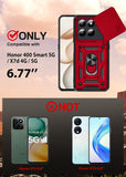 LeYi for Honor 400 Smart 5G Case: Honour 400 Smart Case with Tempered Glass Screen Protector, [Military-Grade] Shockproof Kickstand Phone Cover