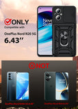 LeYi for OnePlus Nord-N20 5G Case: with Slide Camera Cover Screen Protector, Military-Grade Shockproof Protective Magnetic Ring Stand