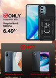 LeYi for Oneplus Nord N200 5G Case: Nord N200 5G Case with Tempered Glass Screen Protector, [Military-Grade] Shockproof Kickstand Funda para Oneplus Nord N200