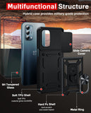 LeYi for Oneplus Nord N200 5G Case: Nord N200 5G Case with Tempered Glass Screen Protector, [Military-Grade] Shockproof Kickstand Funda para Oneplus Nord N200