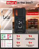 LeYi for Oneplus Nord N200 5G Case: Nord N200 5G Case with Tempered Glass Screen Protector, [Military-Grade] Shockproof Kickstand Funda para Oneplus Nord N200