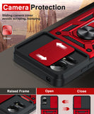 LeYi for TCL 50 LE-Case: with Slide Camera Cover + Tempered Glass Screen Protector, Heavy Duty Rugged Mobile Phone Case Cover Funda para with Magnetic Rotatable Ring Kickstand for TCL 50 LE